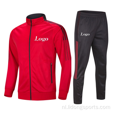 Tweedelig set jas en broek herenvoetbal tracksuit